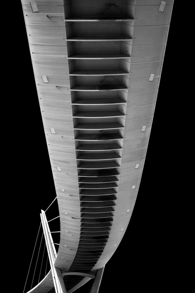 Abstract Bridge Underside by Ibrahim Nabeel — canvas wall art