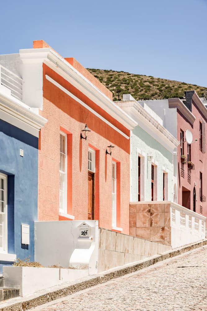 Colorful Street Row by Shot by Clint — canvas wall art