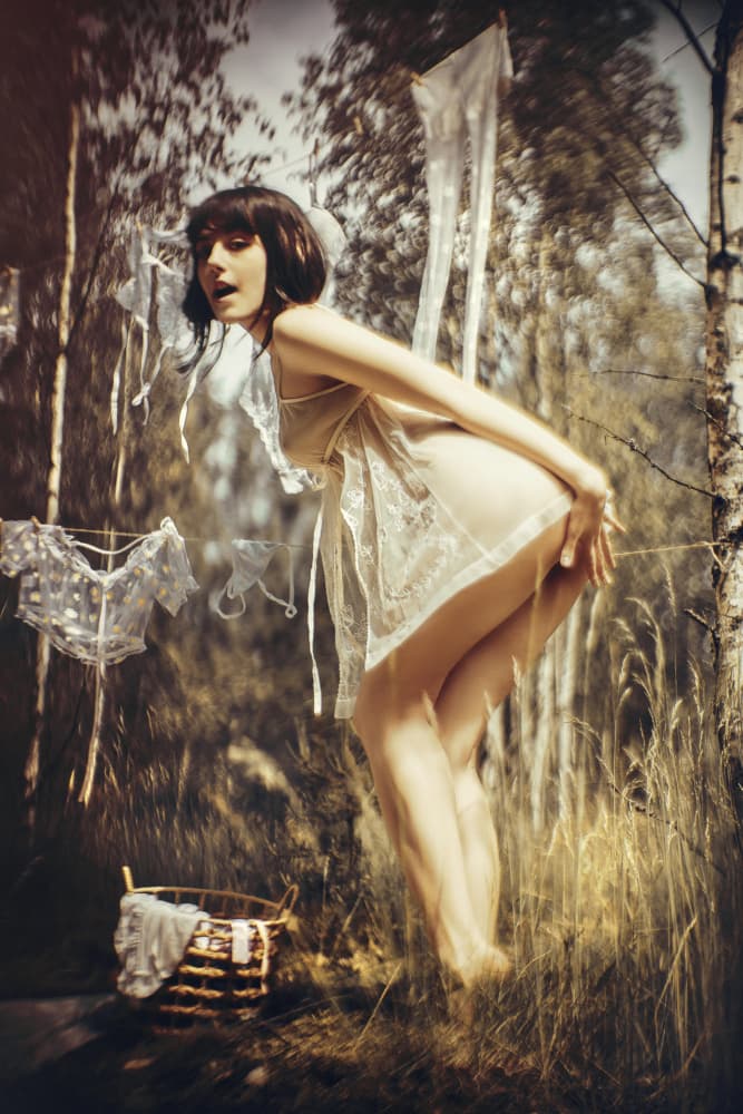 Natural Lingerie Wash by Ruslan Bolgov — canvas wall art
