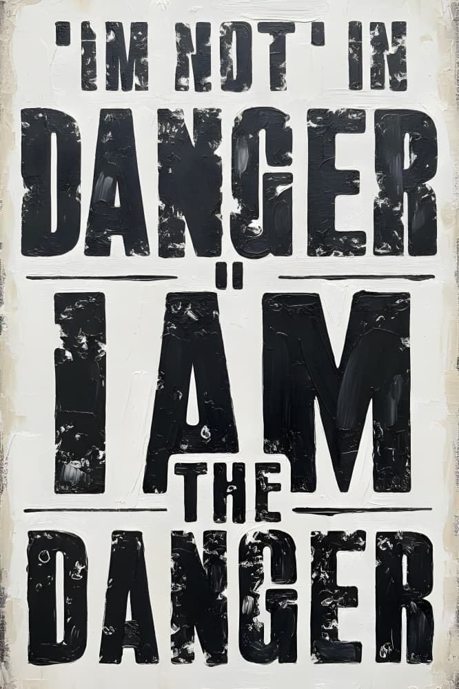 I Am The Danger by HUGO — canvas wall art