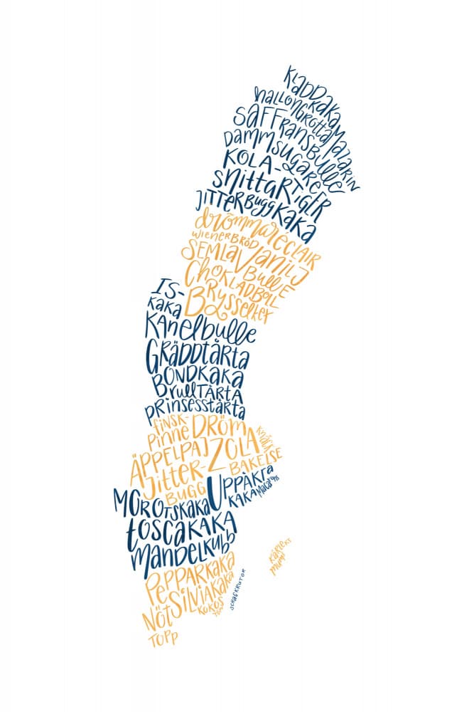 Swedish Fika Delights by Aminah Eleonora — canvas wall art