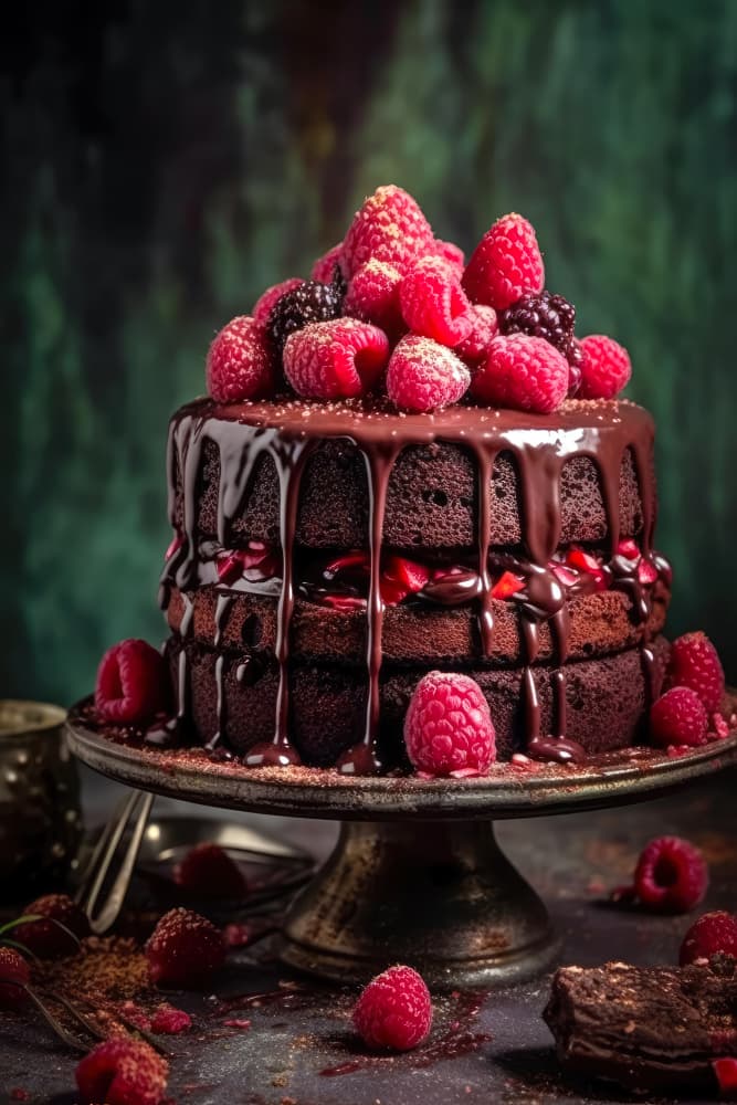 Dark Chocolate Indulgence by Justyna Jaszke — canvas wall art