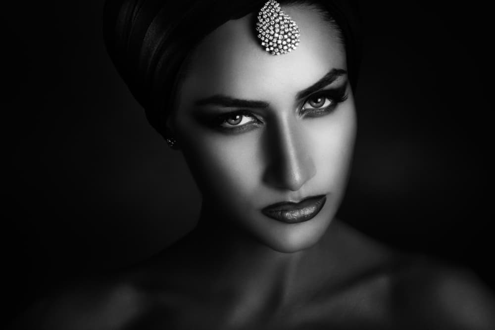 Mysterious Gaze Portrait by Peppe Tambè — canvas wall art