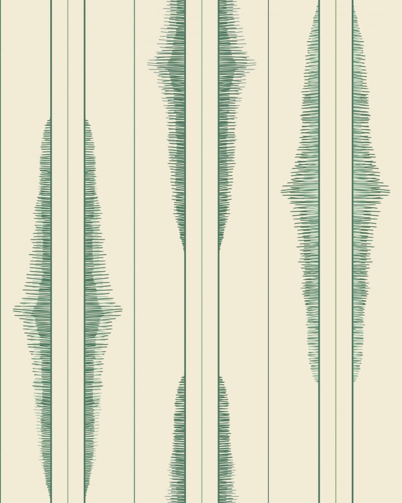 Subtle Green Rhythm by Annick — canvas wall art