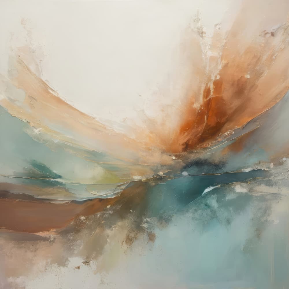 Serene Abstract Landscape by Alpenglow Workshop — canvas wall art