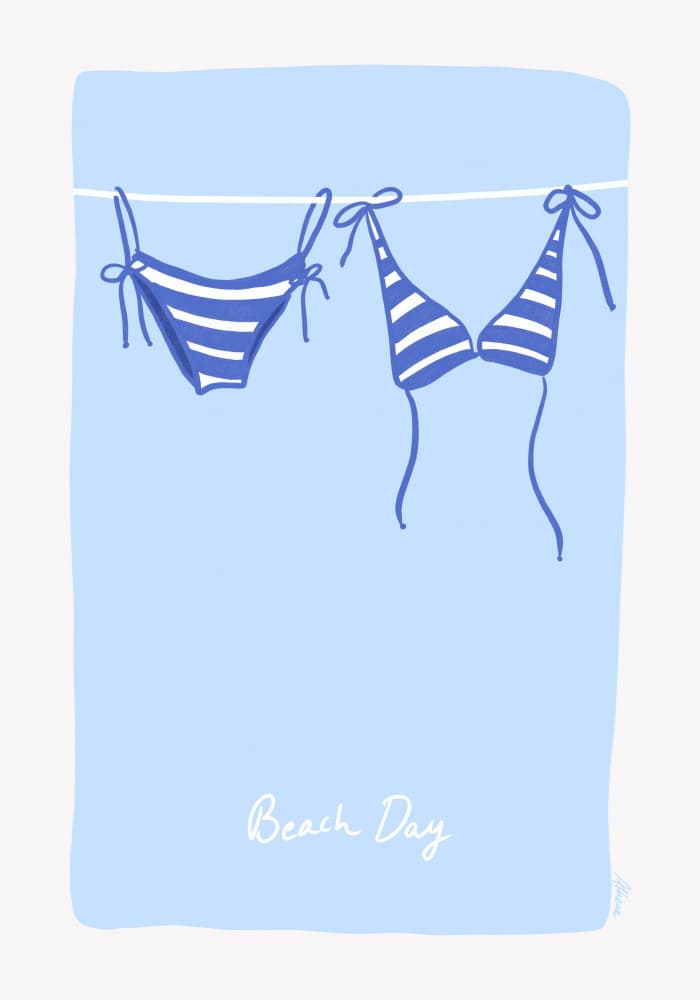 Beach Day by Athene Fritsch — canvas wall art