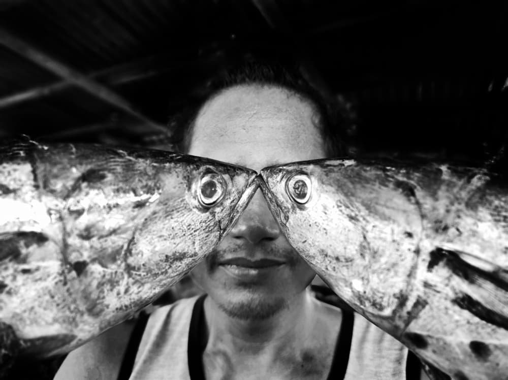 Man With Fish Eyes by Antonyus Bunjamin (Abe) — canvas wall art