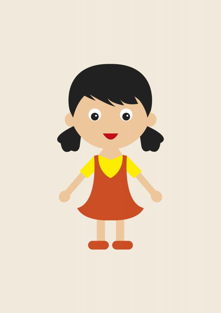 Joyful Little Girl by kathrinmay — canvas wall art