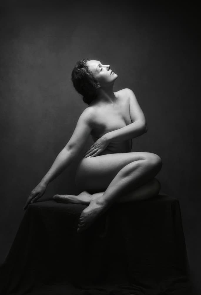 Elegant Nude Figure by Catherine Wang — canvas wall art