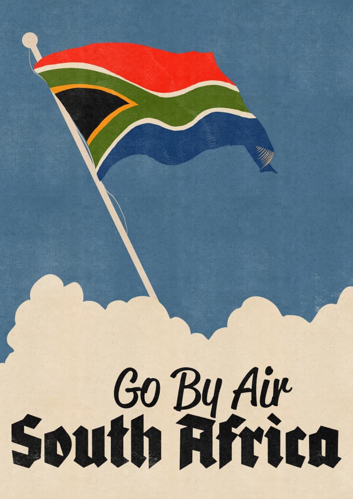 South Africa Air Travel by Nicholas — canvas wall art