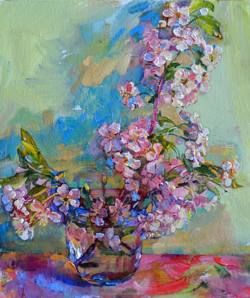 Vibrant Spring Blossoms by Andrii Kutsachenko — canvas wall art