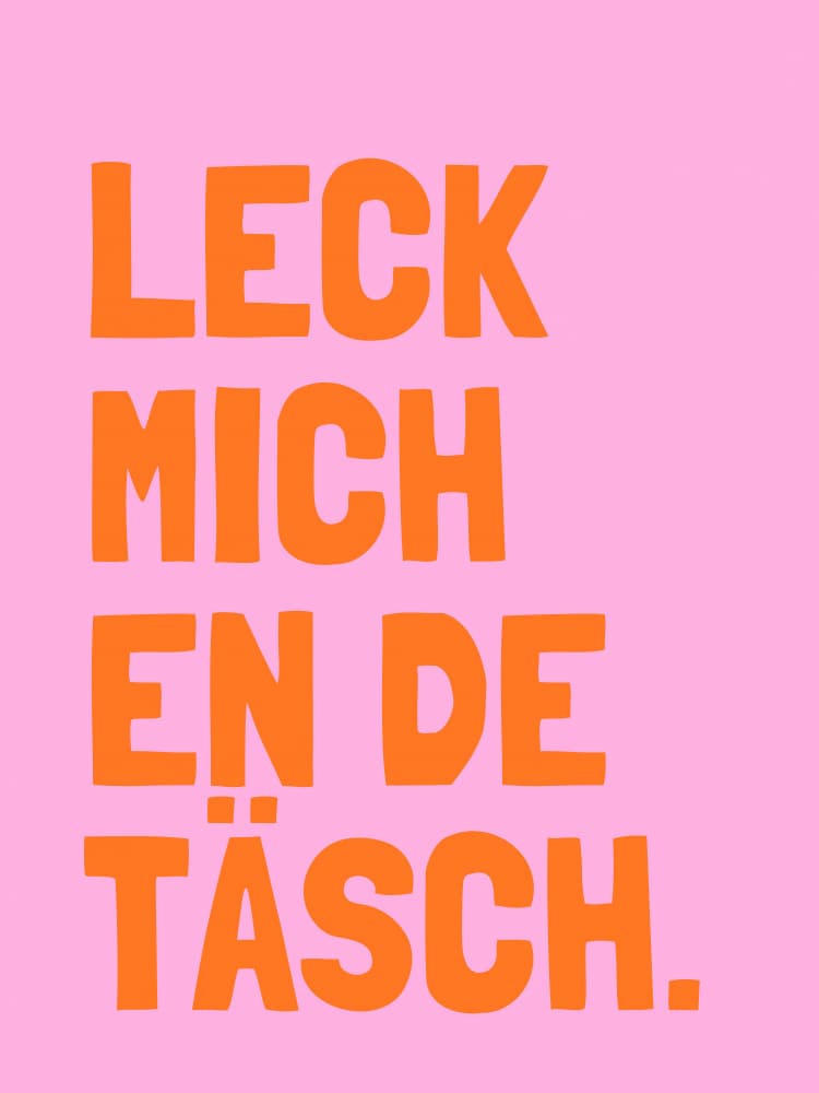 Cheeky Bavarian Saying by Ohkimiko — canvas wall art