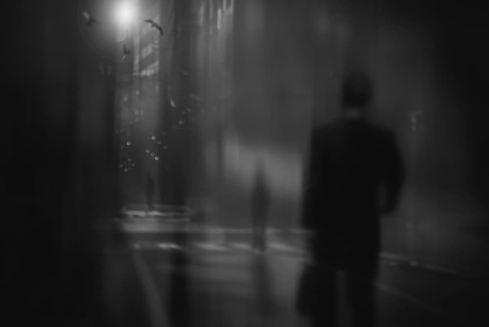 Lonely City Night by Teruhiko Tsuchida — canvas wall art
