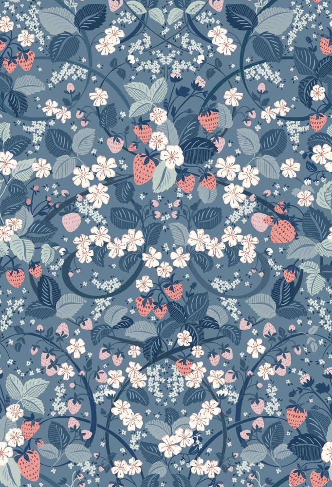 Wild Strawberry Bloom by Annick — canvas wall art