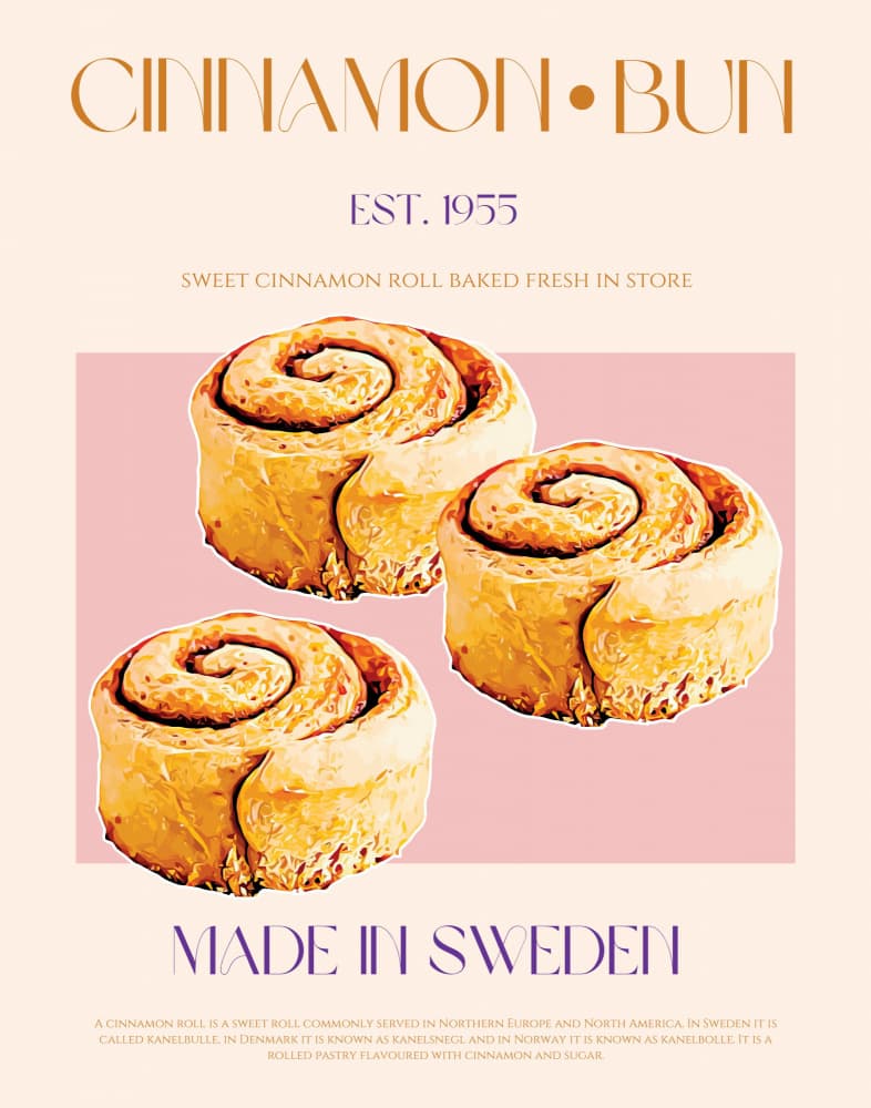 Sweet Swedish Delight by Nazma Khokhar — canvas wall art