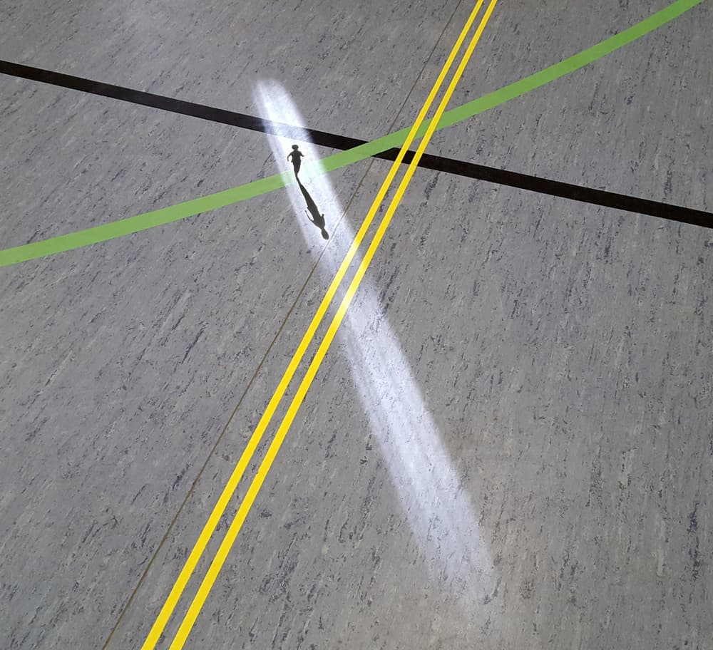 Shadow Walk Lines by Huib Limberg — canvas wall art