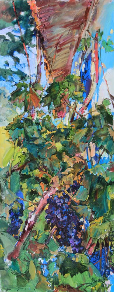 Vibrant Summer Grapes by Andrii Kutsachenko — canvas wall art