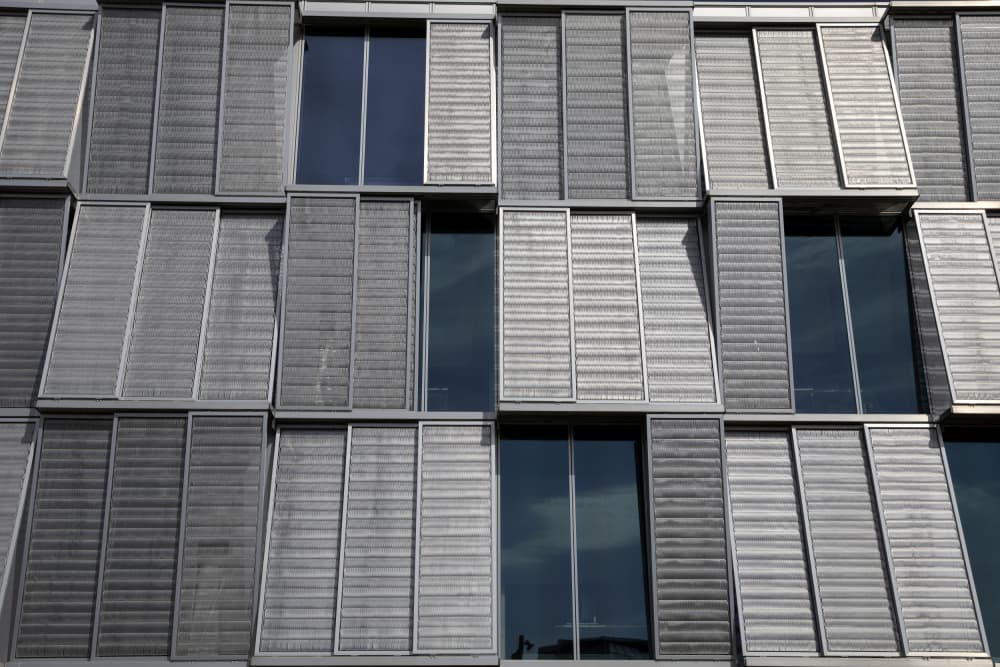 Modern Geometric Facade by Jois Domont ( J.L.G.) — canvas wall art
