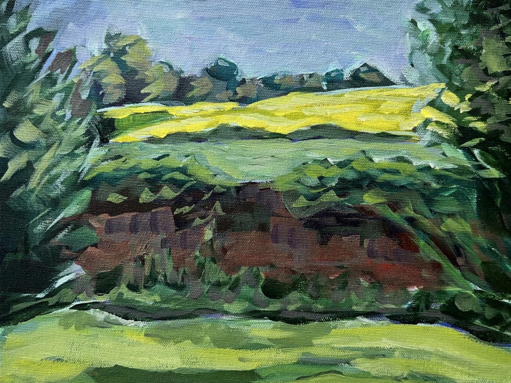 Vibrant Country Fields by Pauline Wegman | Key and Sea Creative — canvas wall art