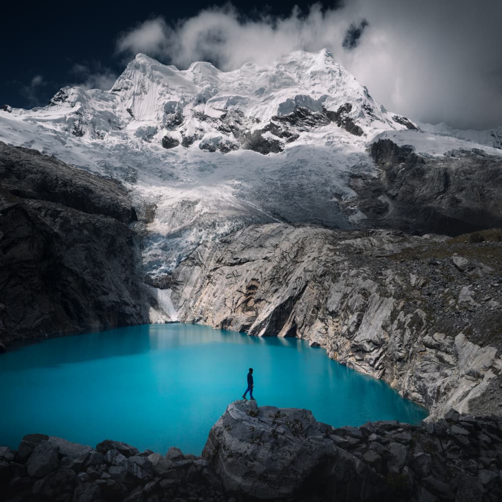 Alpine Lake Adventure by Karol Nienartowicz — canvas wall art