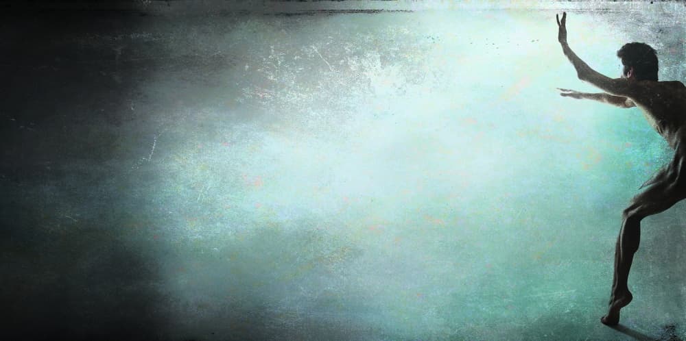 Man Reaching Light by DDiArte — canvas wall art