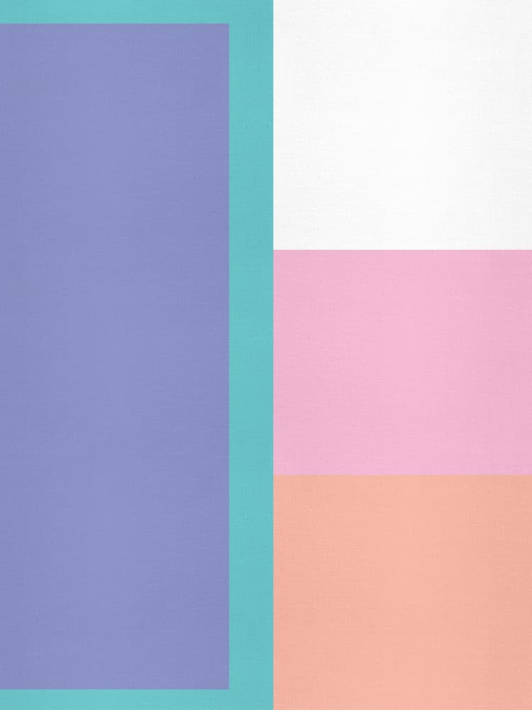 Modern Pastel Shapes by The Printable Studio — canvas wall art