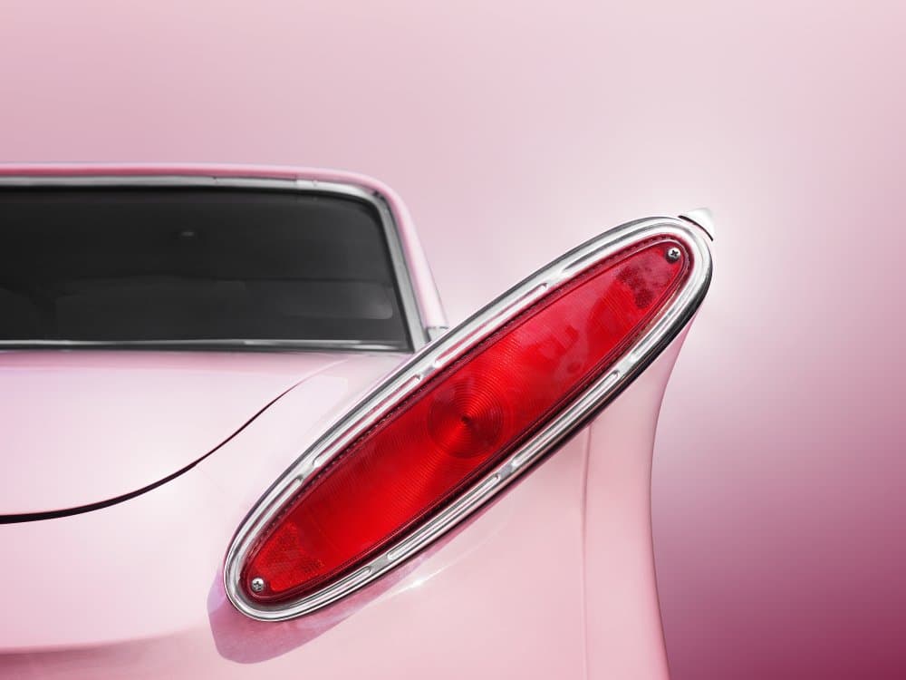 Pink Vintage Taillight by Beate Gube — canvas wall art