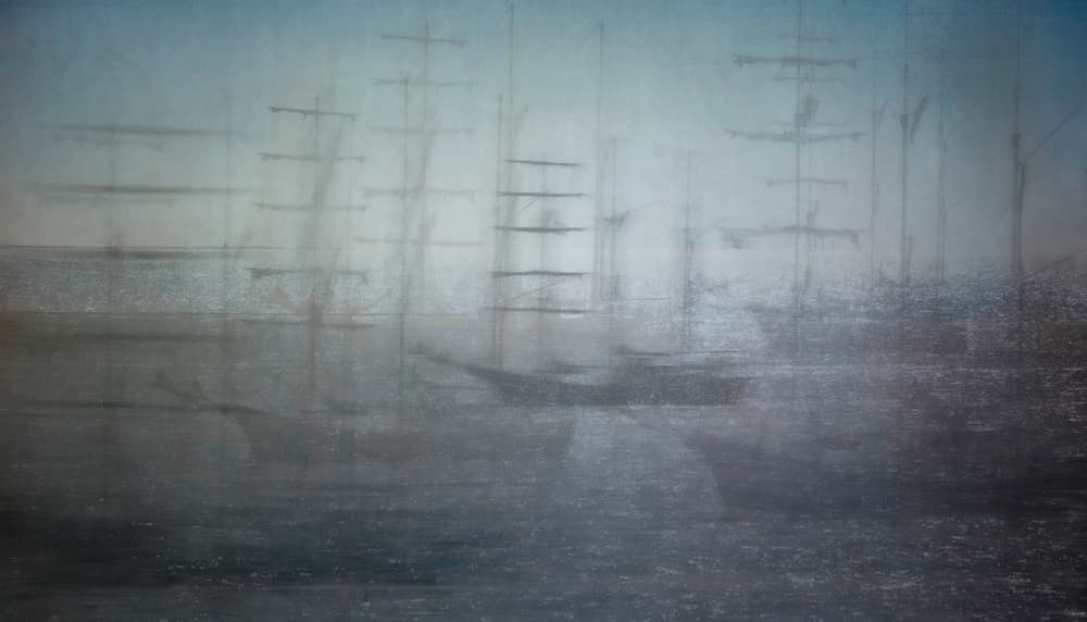Misty Sailing Ships by Greetje van Son — canvas wall art