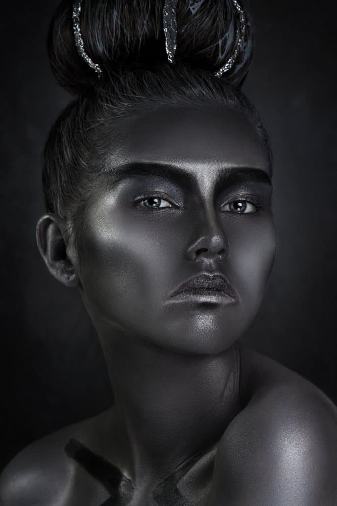 Striking Dark Beauty by Ivan Kovalev — canvas wall art