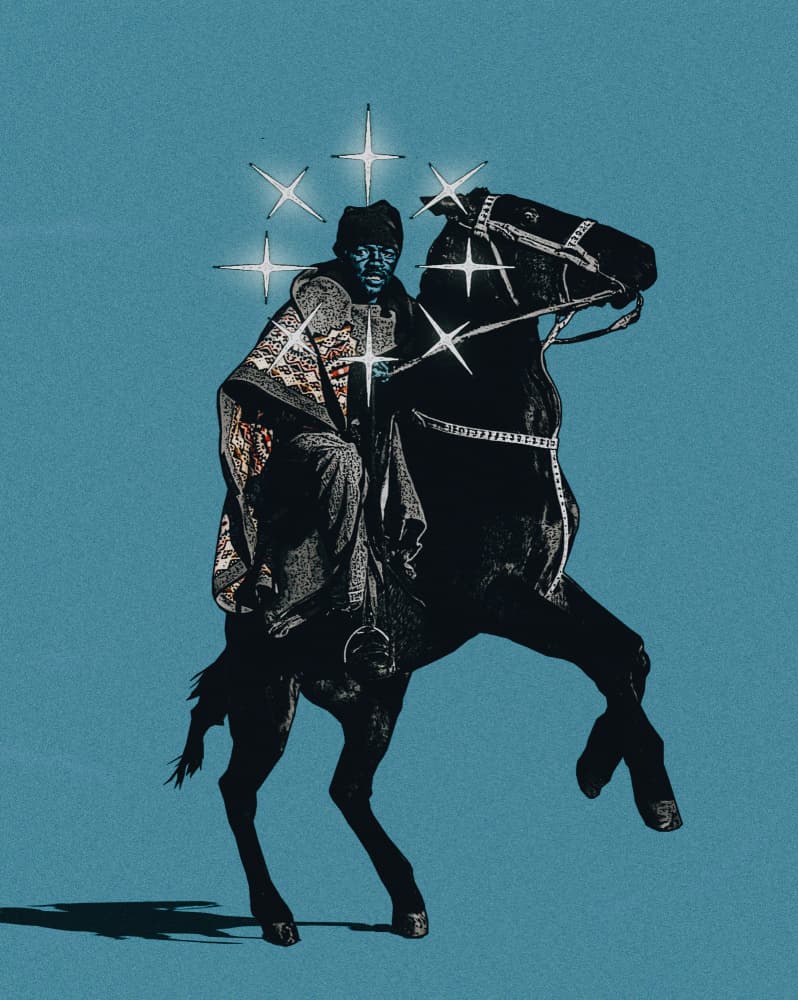 Celestial Horseman by Mathabela Madiela — canvas wall art