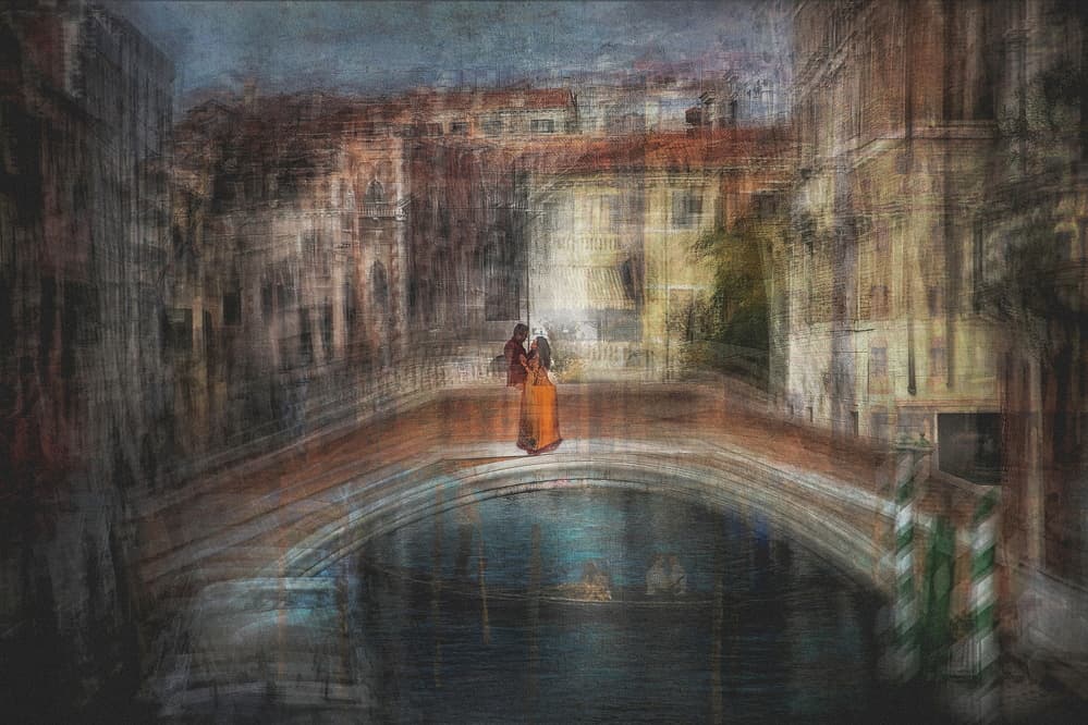 Venetian Bridge Romance by Damijan Sedevcic — canvas wall art