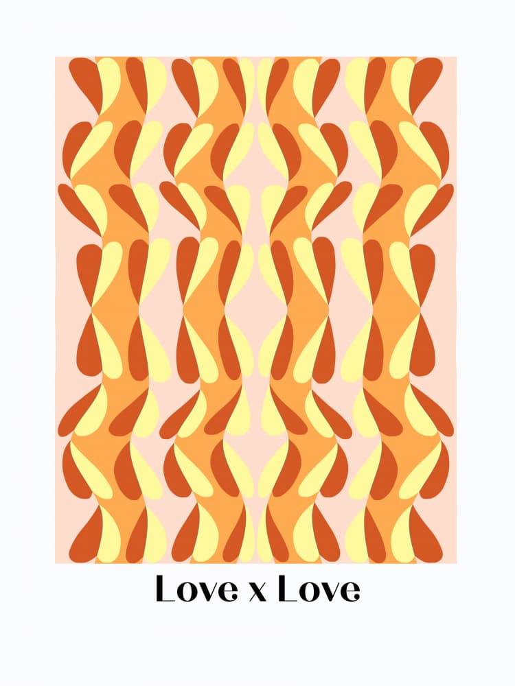 Warm Organic Flow by Little Dean — canvas wall art