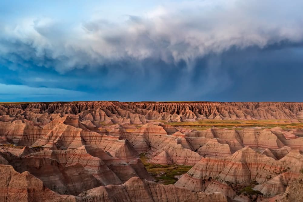 Dramatic Badlands Storm by Jun Zuo — canvas wall art