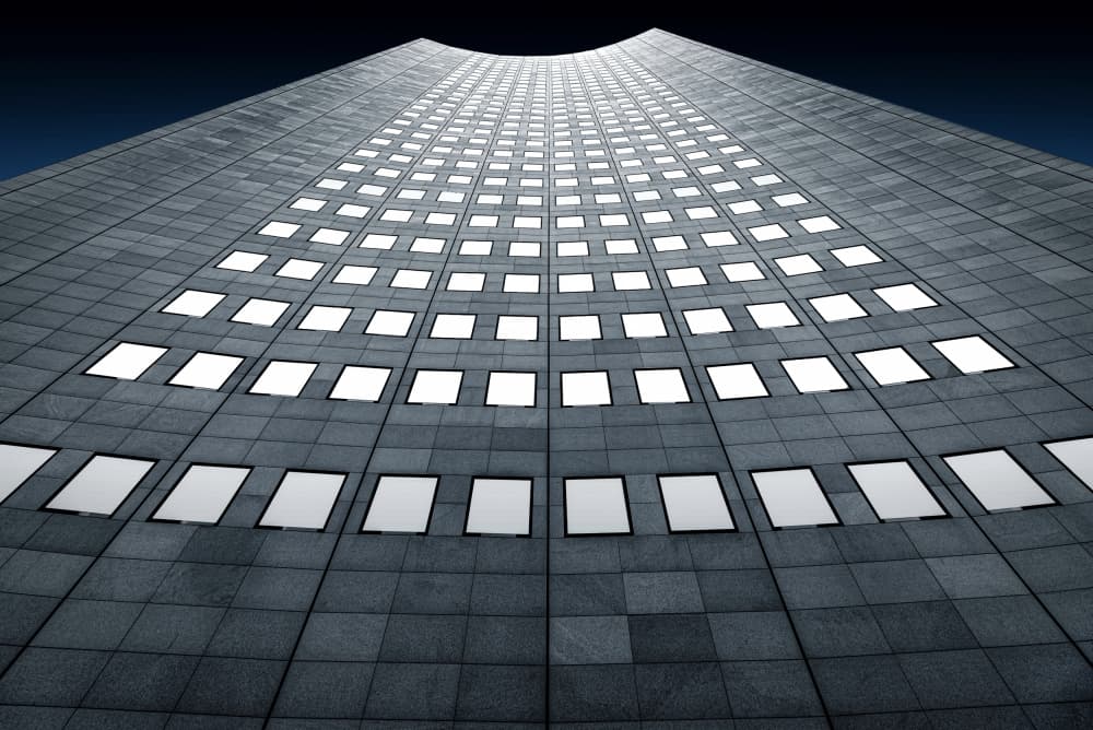 Modern Geometric Facade by Roland M Schwerdtfeger — canvas wall art