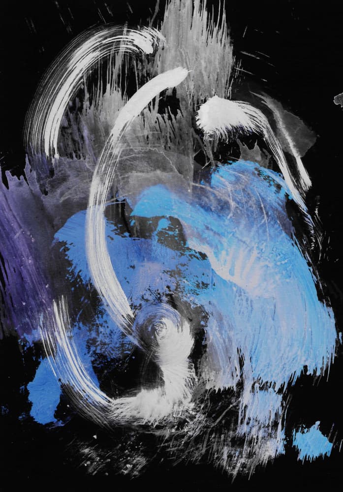 Dynamic Blue Swirl by Santhosh ch — canvas wall art