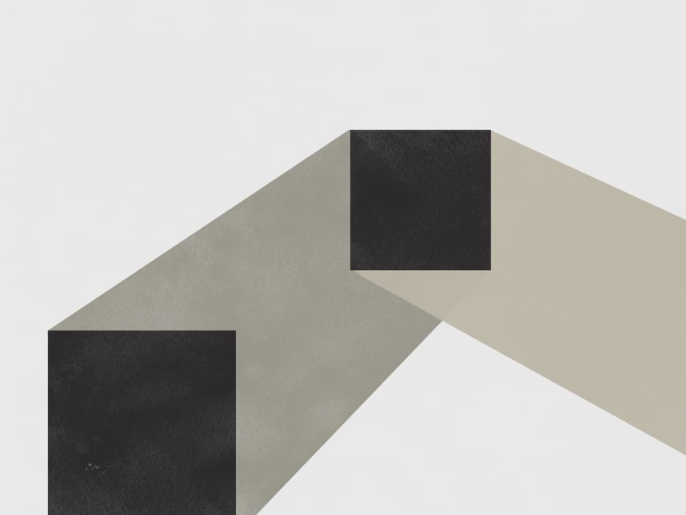 Geometric Shadows by Little Dean — canvas wall art