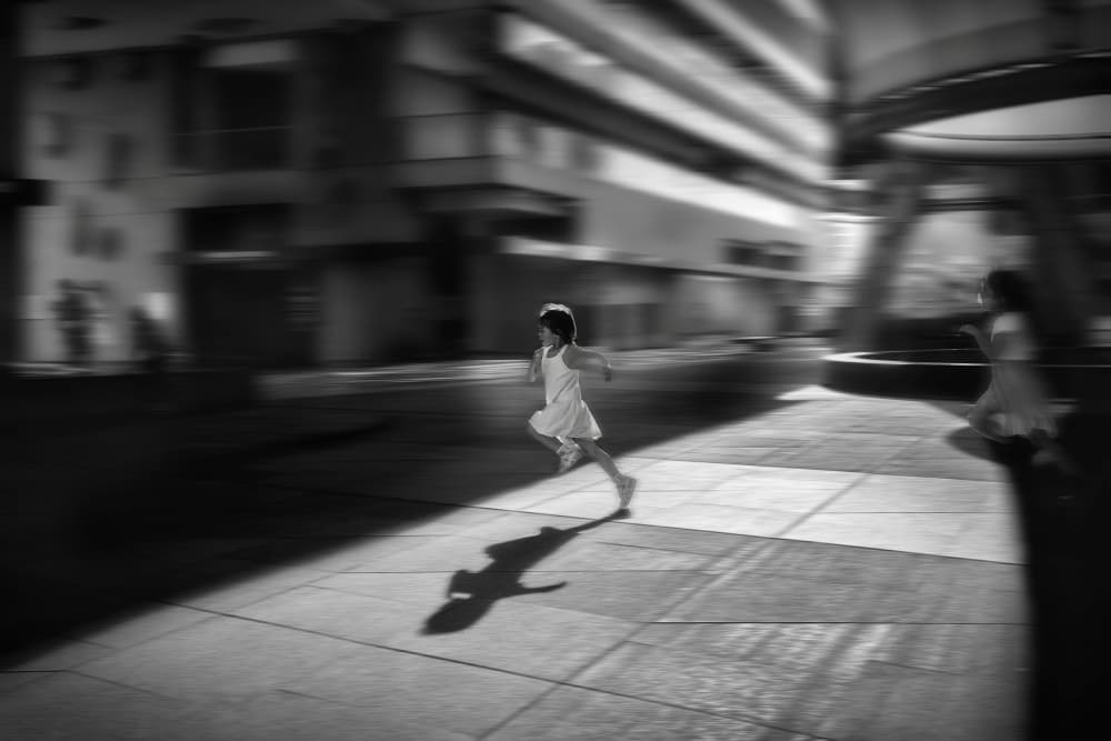 Girl in Motion by MingLun Tsai (蔡明倫) — canvas wall art