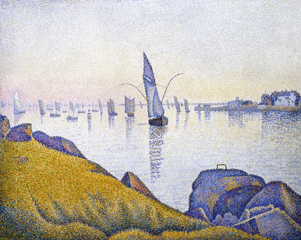 Evening Calm 1891 by Paul Signac — canvas wall art