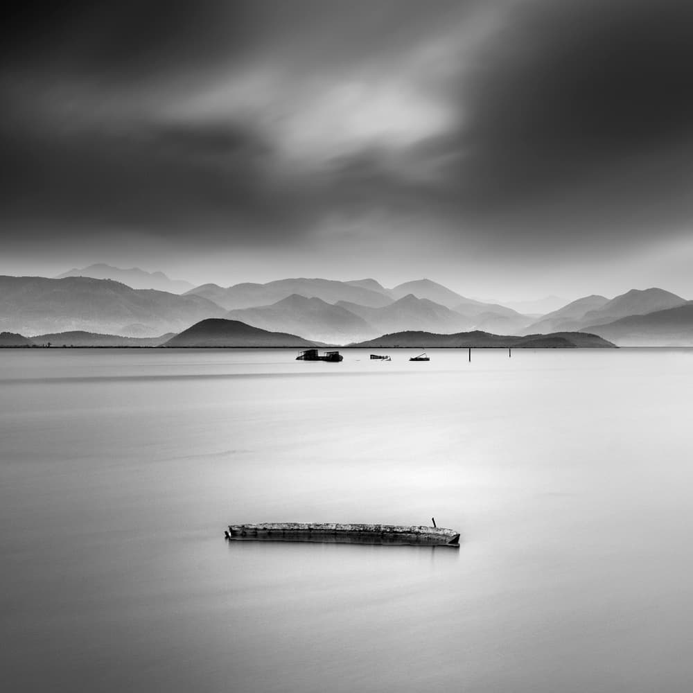 Silent Waters Mountains by George Digalakis — canvas wall art