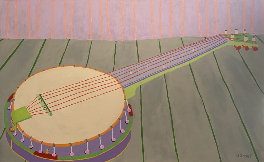 Banjo by Sue Graef — canvas wall art
