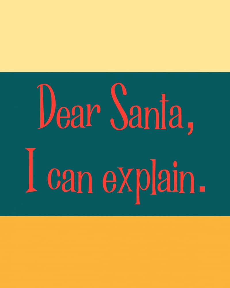 Santa I Can Explain by Deepthi s — canvas wall art