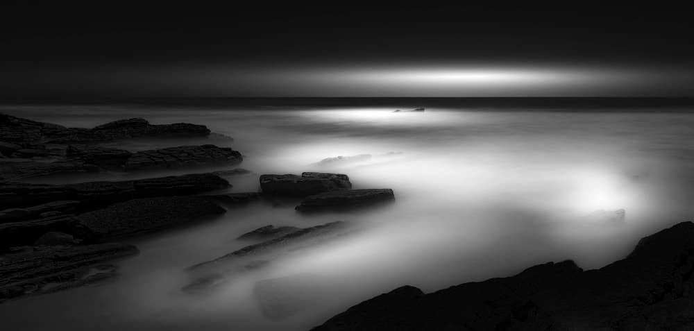 Serene Misty Coast by Paulo Abrantes — canvas wall art