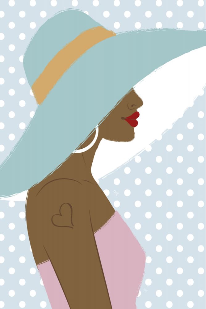 Chic Woman Profile by Martina — canvas wall art
