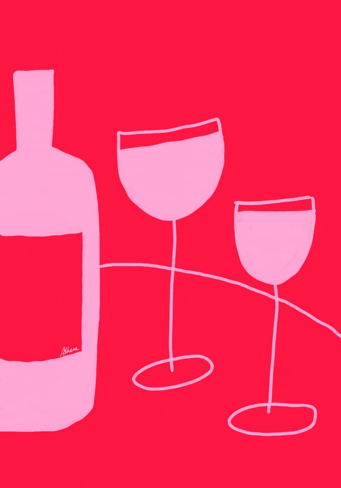Wine Glasses by Athene Fritsch — canvas wall art