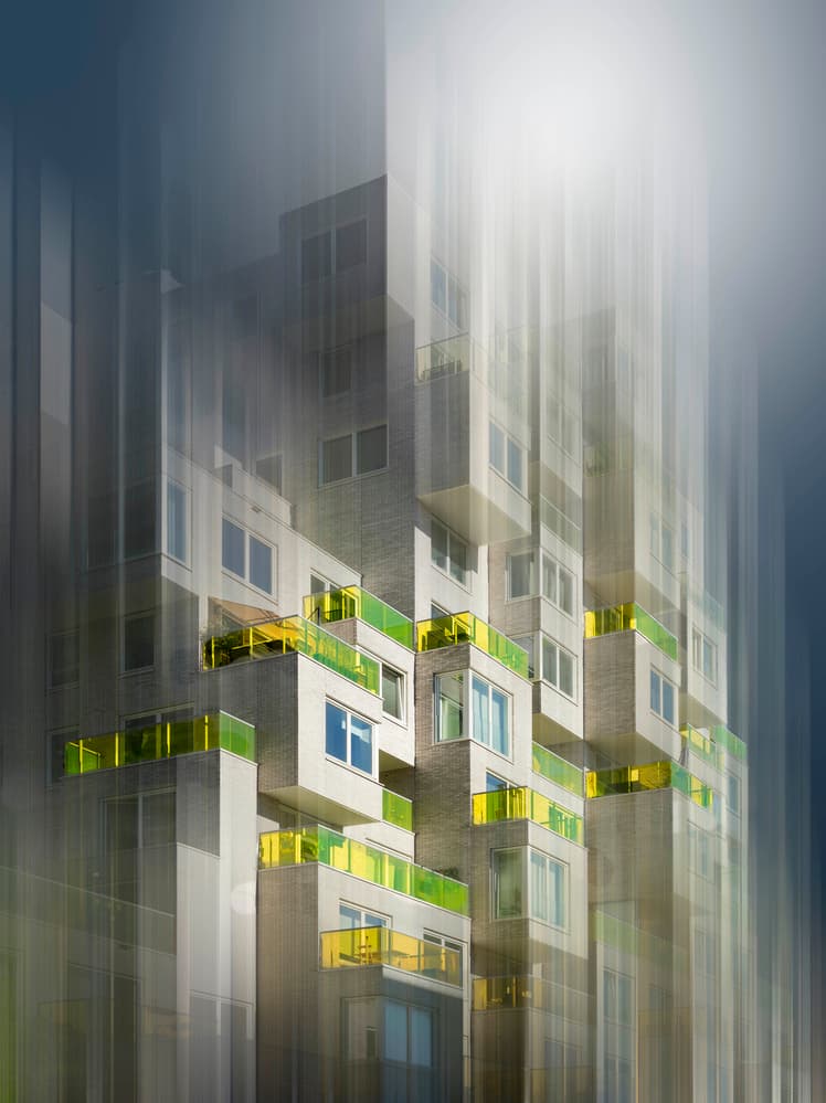 Vibrant Urban Streaks by Greetje van Son — canvas wall art