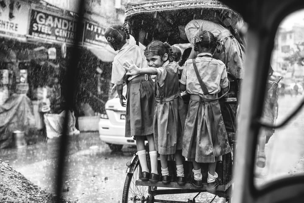 Smiling In The Rain by Goran Jovic — canvas wall art
