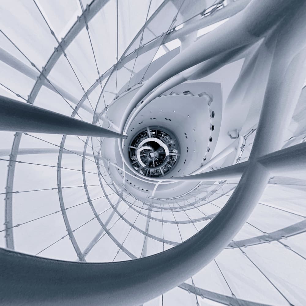 Sleek Spiral Design by Molly Fu APA — canvas wall art