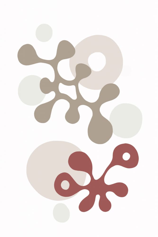 Earthy Organic Shapes by Melanie Viola — canvas wall art