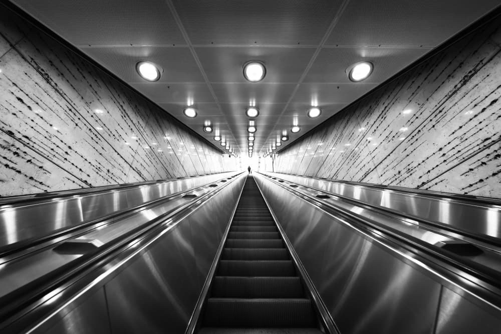 Infinite Escalator by Jorge Pimenta — canvas wall art