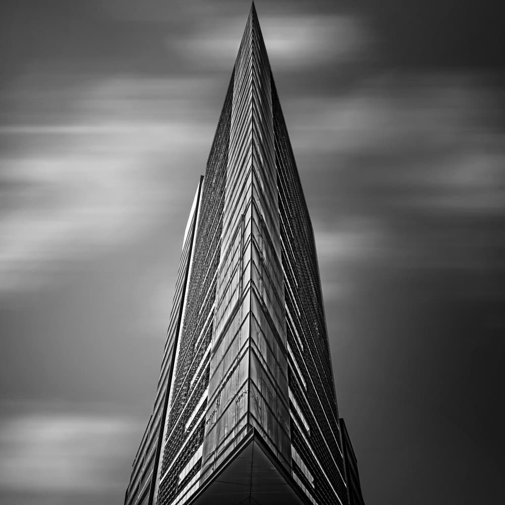 Sharp City Skyscraper by Angéla Vicedomini — canvas wall art